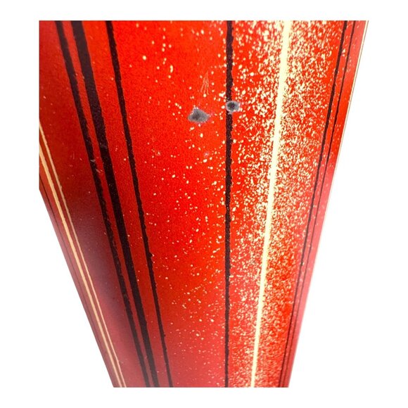 Vintage Red Striped Camping Thermos 1 Qt Vacuum Bottle With Cup Lid 1950s READ - Picture 12 of 13